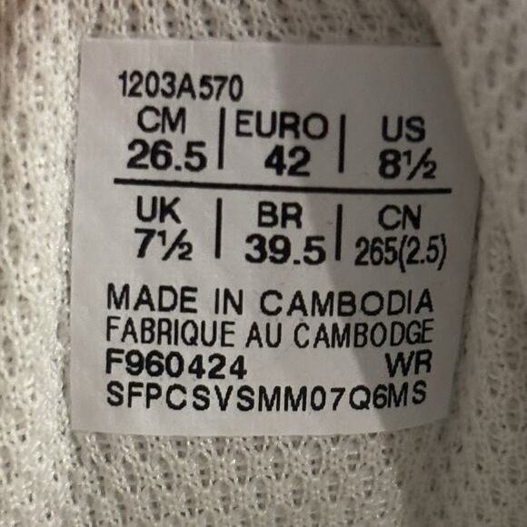 Mens Size 8.5 Asics GT-2160 Paris Cream Yellow Running Shoes 1203A570 750 NEW